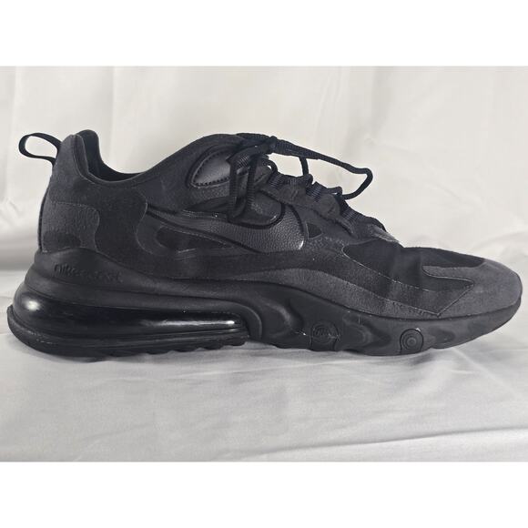 Nike Air Max 270 React Triple Black CI3866-003 Size 12 Men's Shoes - Picture 2 of 7